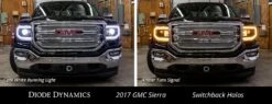 GMC Sierra 1500 2016-2018: Diode Dynamics Fitted LED Halos -Winnipeg Hid Store 17 gmc sierra switchback halos collage 1