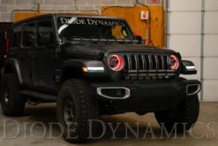 Diode Dynamics RGBW HD LED Halos For 2018-2024 Jeep JL Wrangler 12 Diode Dynamics RGBW HD LED Halos For 2018-2024 Jeep JL Wrangler -Winnipeg Hid Store 2018 jeep jl wrangler rgbw halo angled red 2