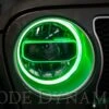 Diode Dynamics RGBW HD LED Halos For 2018-2024 Jeep JL Wrangler -Winnipeg Hid Store 2018 jeep jl wrangler rgbw halo close green 2 1