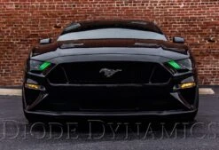 Ford Mustang 2018-2023: Diode Dynamics Multicolor DRL LED Boards (RGBWA) -Winnipeg Hid Store 2018 mustang gt rgbwa location2 green 3 cropped