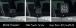 Diode Dynamics Stage Series Backlit Ditch Light Kit For 2022-2024 Toyota Tundra -Winnipeg Hid Store 22 toyota tundra ditch kit installed collage copy