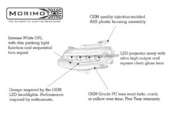 Chevrolet Camaro (16-18): Morimoto XB LED Headlights -Winnipeg Hid Store 33280.Chevrolet Camaro 16 18 XB LED Headlights.080