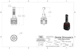 880/881: Diode Dynamics SL2 LED Bulbs 17 880/881: Diode Dynamics SL2 LED Bulbs -Winnipeg Hid Store 880 sl2 white dimensional drawing 1
