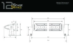 Diode Dynamics SS12 Stage Series 12″ White Light Bar -Winnipeg Hid Store Stage Series 12 inch 01 1