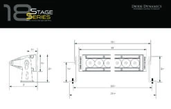 Diode Dynamics SS18 Stage Series 18″ Amber Light Bar 17 Diode Dynamics SS18 Stage Series 18″ Amber Light Bar -Winnipeg Hid Store Stage Series 18 inch 01