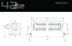 Diode Dynamics SS42 Stage Series 42″ White Light Bar -Winnipeg Hid Store Stage Series 42 inch 01