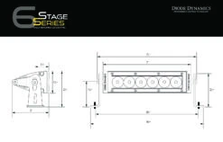 Diode Dynamics SS6 Stage Series 6″ Amber Light Bar (Pair) -Winnipeg Hid Store Stage Series 6 inch 01 1