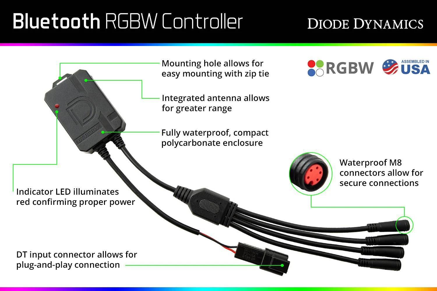 RGBW Controller: Diode Dynamics Bluetooth 12 RGBW Controller: Diode Dynamics Bluetooth - Image 10