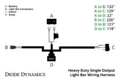 Diode Dynamics SS30 Stage Series 30″ Amber Light Bar 25 Diode Dynamics SS30 Stage Series 30″ Amber Light Bar -Winnipeg Hid Store dd4031 single heavy duty harness diagram b 5