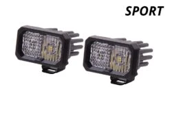 Diode Dynamics SSC2 SAE/DOT White Sport Standard LED Pods (Pair) 13 Diode Dynamics SSC2 SAE/DOT White Sport Standard LED Pods (Pair) -Winnipeg Hid Store dd6387p c2 sport white combo standard wbl sport titled