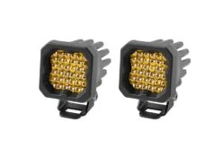 Diode Dynamics SSC1 Yellow Standard LED Pods (pair) 16 Diode Dynamics SSC1 Yellow Standard LED Pods (pair) -Winnipeg Hid Store dd6448p ssc1 sport flood yellow abl standard pair front