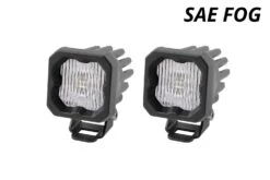 Diode Dynamics SSC1 White SAE Fog Standard LED Pods (pair) -Winnipeg Hid Store dd6846p ssc1 sae fog white wbl standard pair front titled