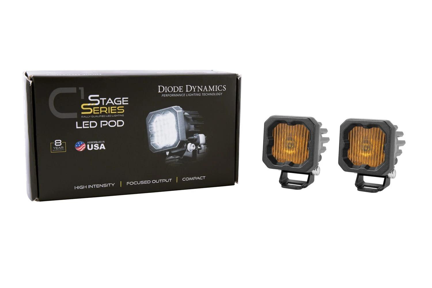 Diode Dynamics SSC1 Yellow SAE Fog Standard LED Pods (pair) 3 Diode Dynamics SSC1 Yellow SAE Fog Standard LED Pods (pair)