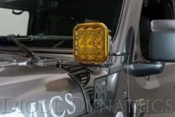 Diode Dynamics SS5 LED Pod Cover Yellow -Winnipeg Hid Store dd7219 ss5 cover standard installed yellow