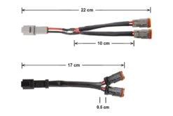Deutsch DT 2-Pin Splitter Wire (One) -Winnipeg Hid Store dt splitter 2way long graphic