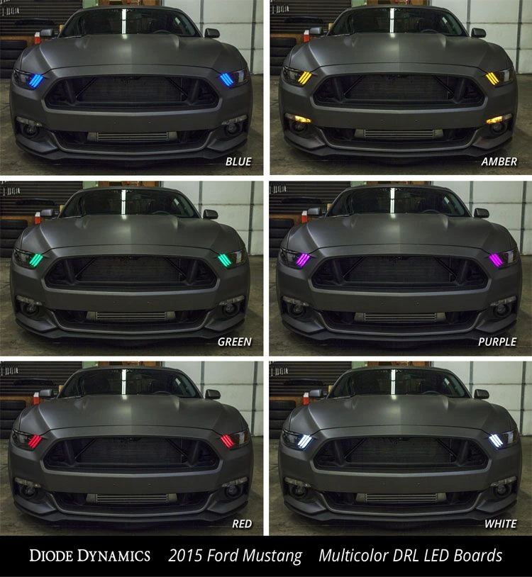 Ford Mustang 2015-2017: Diode Dynamics Multicolor DRL LED Boards (RGBW) 9 Ford Mustang 2015-2017: Diode Dynamics Multicolor DRL LED Boards (RGBW) - Image 7