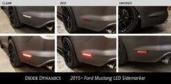 Diode Dynamics LED Sidemarkers For 2015-2023 Ford Mustang -Winnipeg Hid Store rear sidemarker led collage color comparison 1