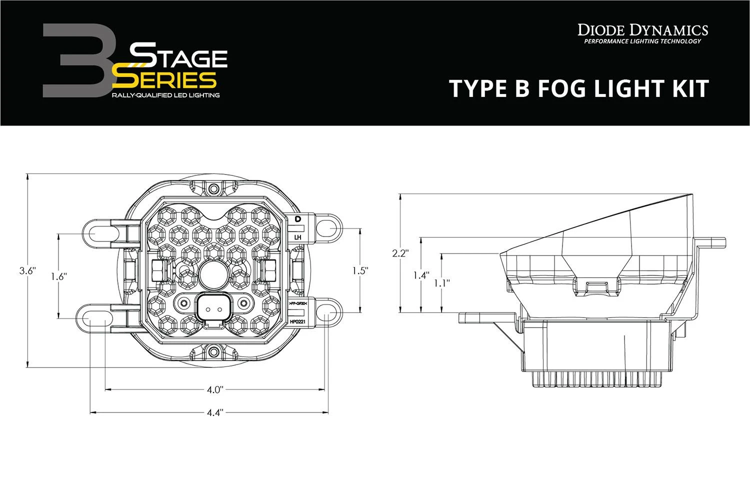 Diode Dynamics SS3 SAE Type B Fog Light Kit 11 Diode Dynamics SS3 SAE Type B Fog Light Kit - Image 9