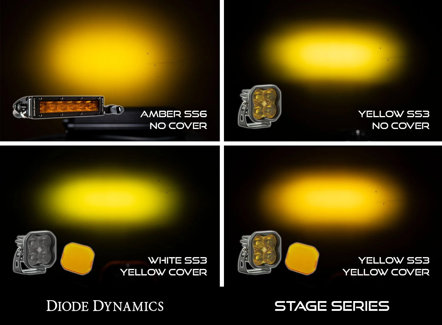 Diode Dynamics SS3 LED Pod Cover Yellow 12 Diode Dynamics SS3 LED Pod Cover Yellow - Image 10