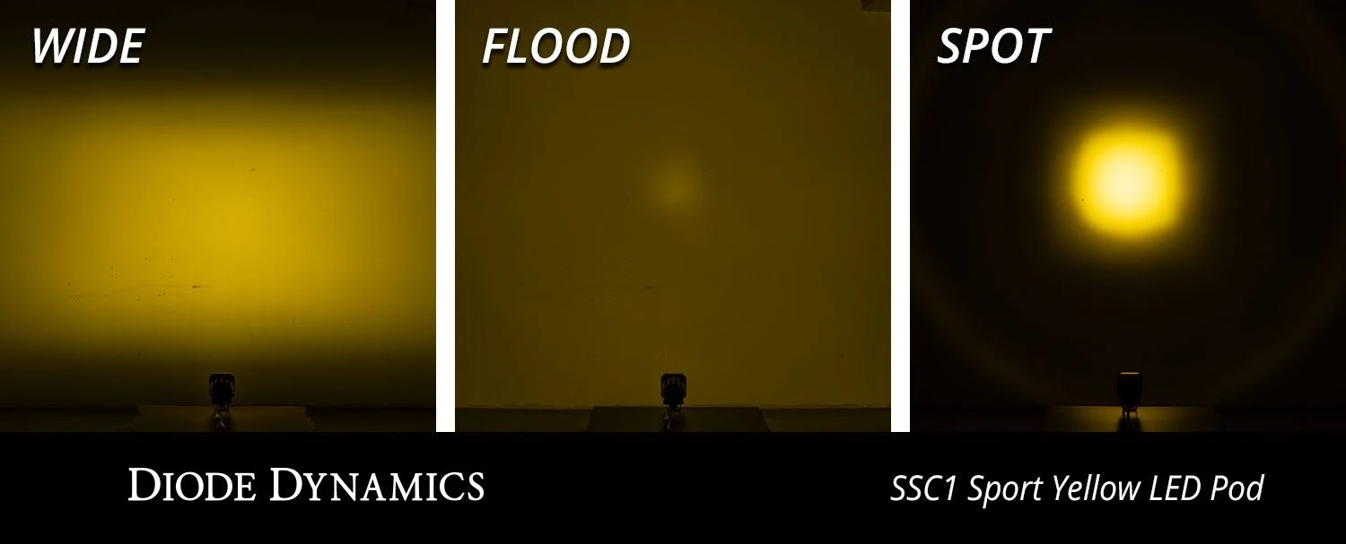 Diode Dynamics SSC1 Yellow Standard LED Pods (pair) 11 Diode Dynamics SSC1 Yellow Standard LED Pods (pair) - Image 10