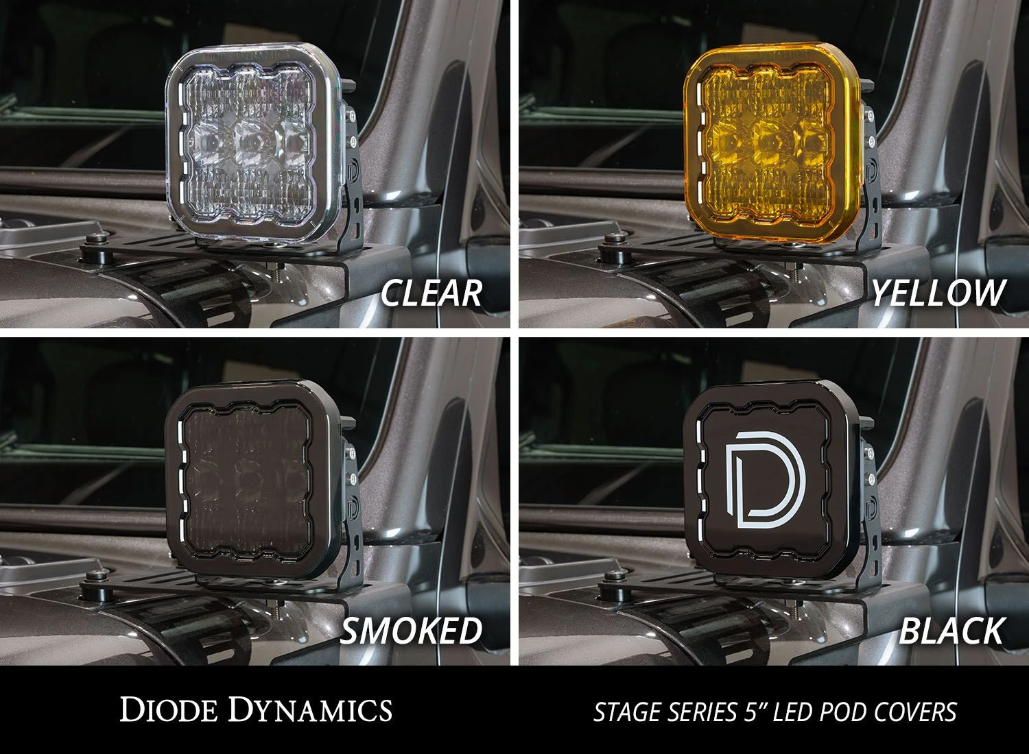 Diode Dynamics SS5 LED Pod Cover Smoked - Image 4
