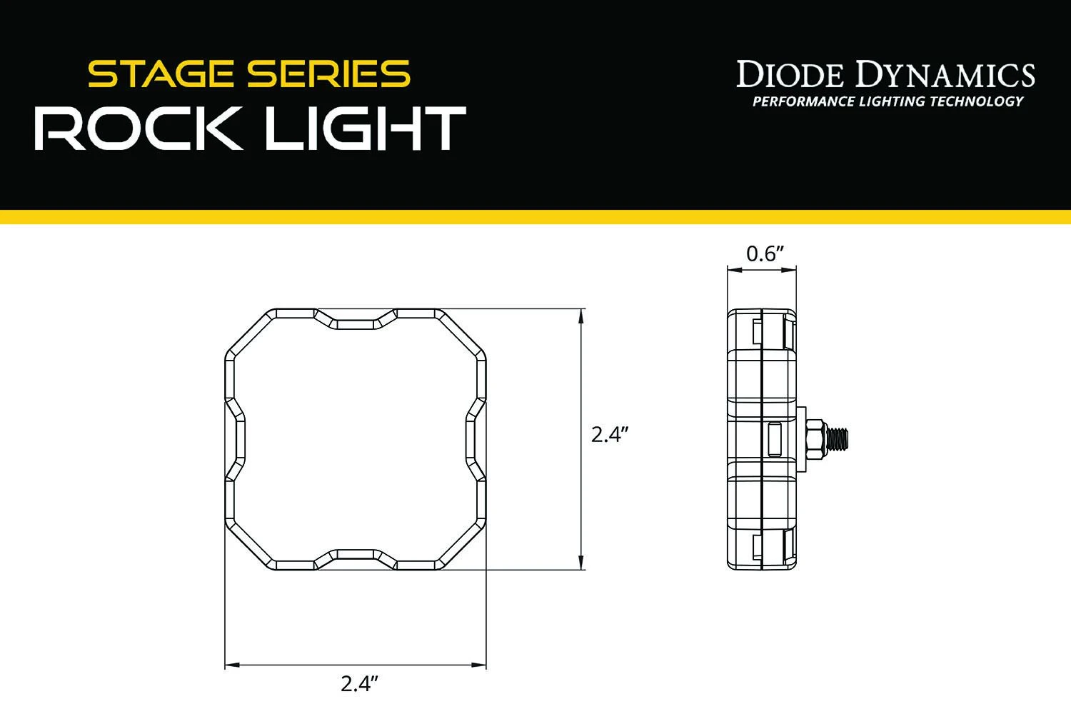 Diode Dynamics: Stage Series Single-Color LED Rock Light (12-pack) 13 Diode Dynamics: Stage Series Single-Color LED Rock Light (12-pack) - Image 11